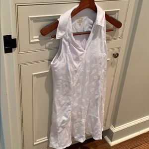 S Lilly Pulitzer Luxletic white tennis dress